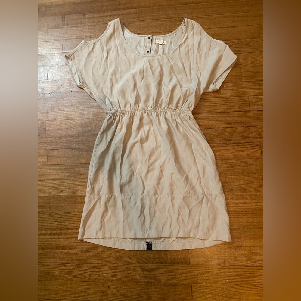 Silence + Noise Cream Dress Women’s size S hobo indie chic